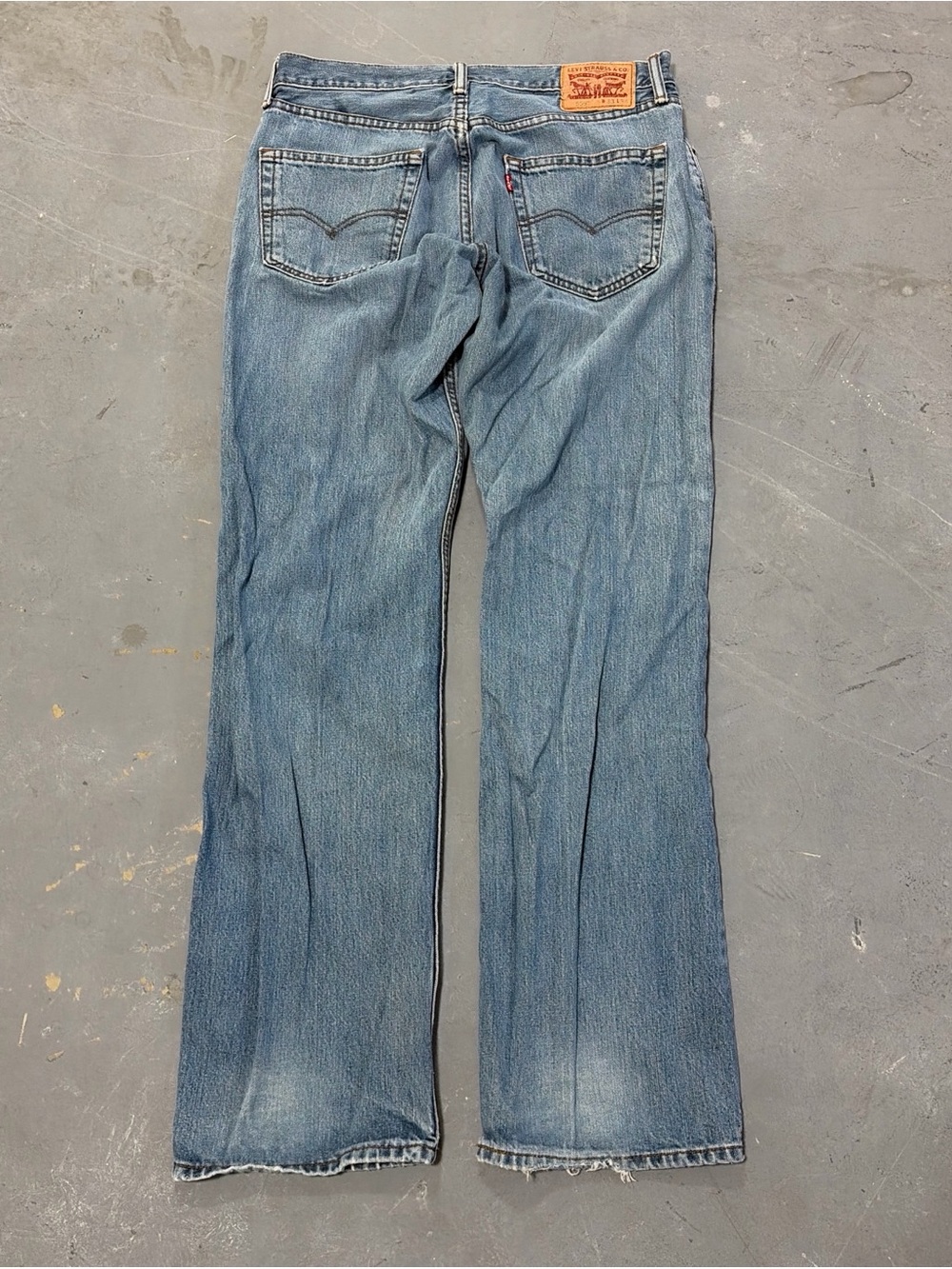 Levi’s 559 Relaxed Straight Jeans W33 L34 Distressed Medium Wash Vintage Denim